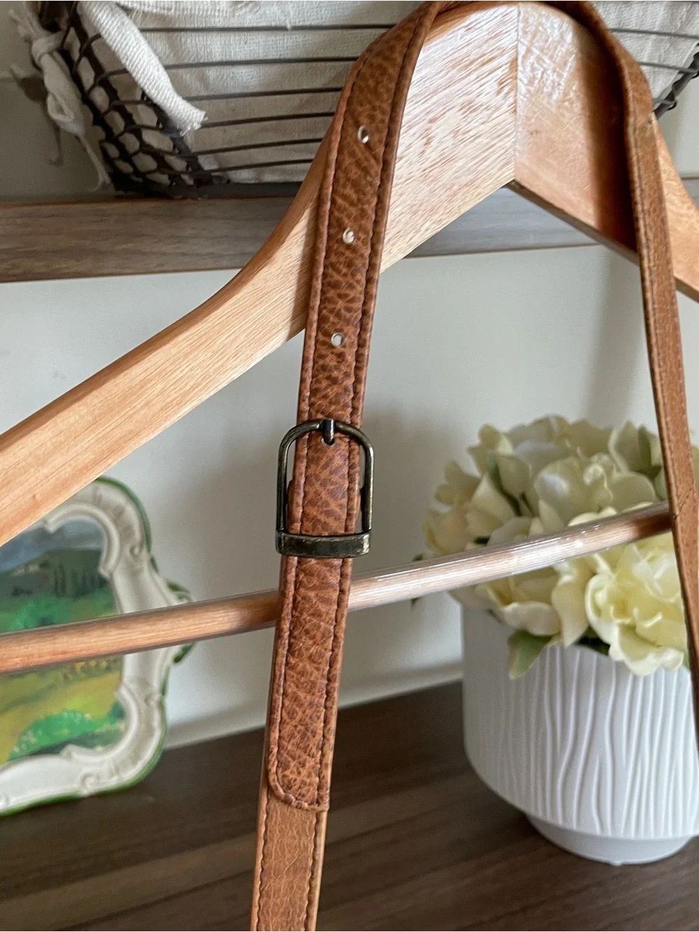 Anuschka Hand-Painted Floral & Butterfly Shoulder Bag